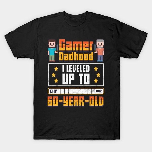 Gamer Dad 60th Birthday T-Shirt by avshirtnation